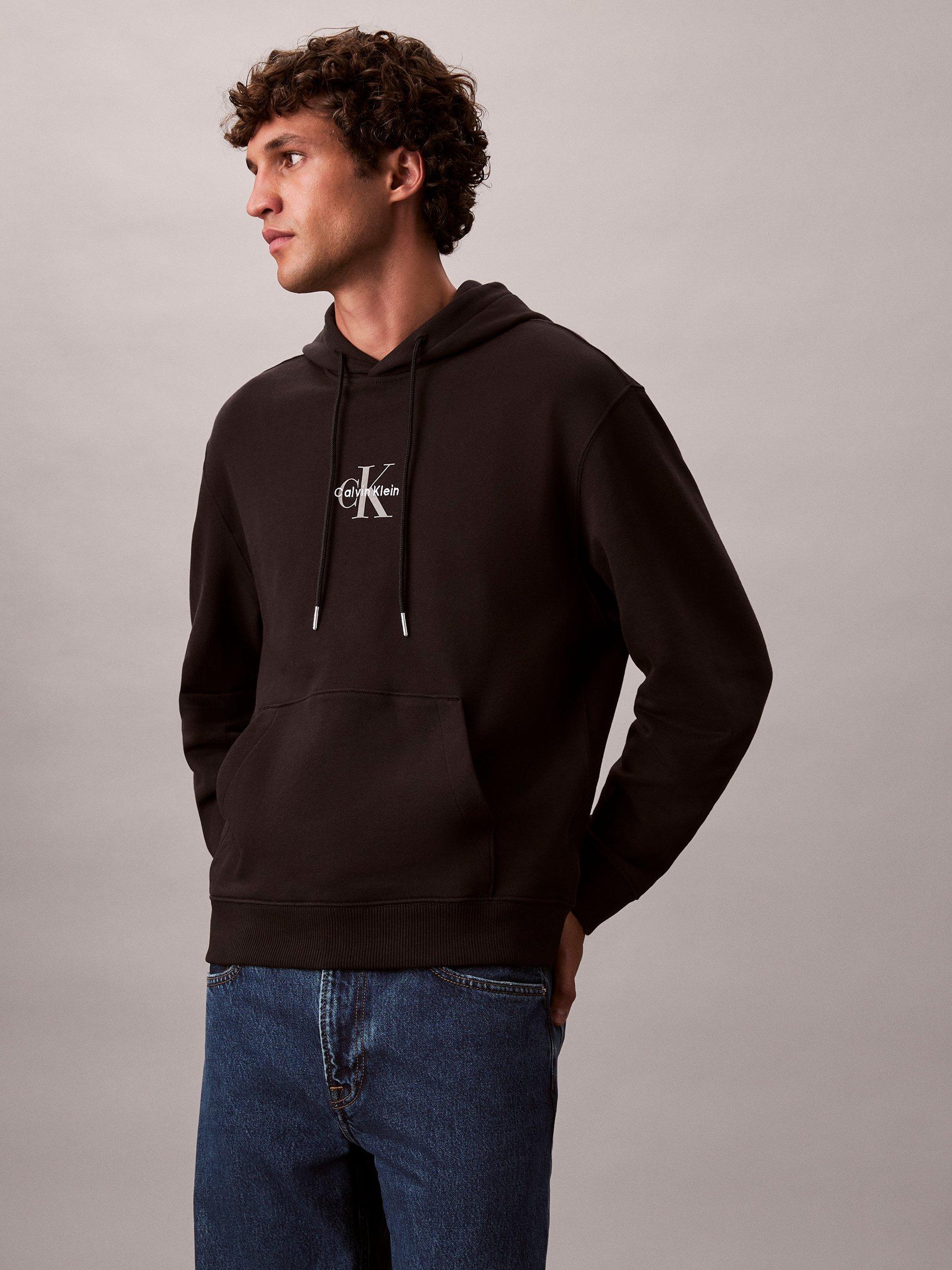 Product image 6 of 6, which shows Calvin Klein Terry Cotton Hoodie, Black, XS