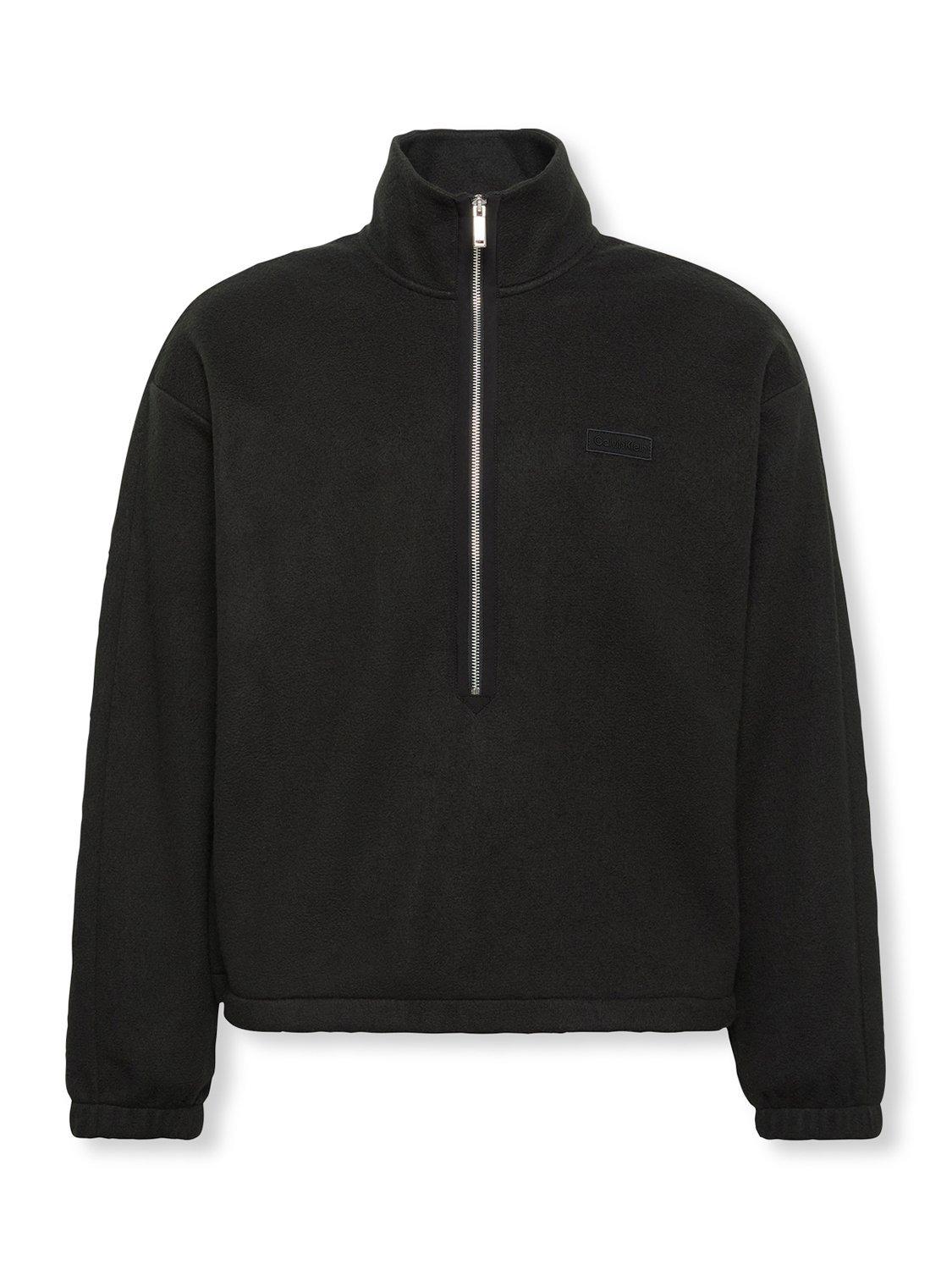Product image 7 of 7, which shows Calvin Klein Polar Fleece Top, Black, XS