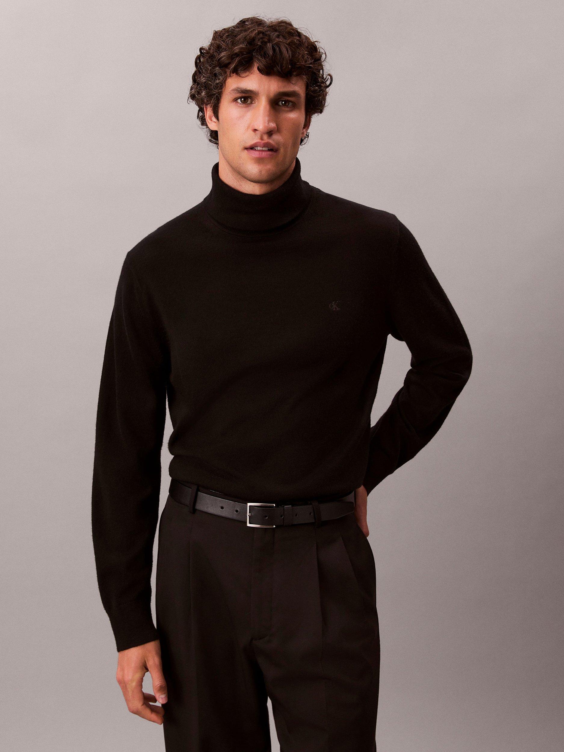 Calvin Klein Turtle Neck Merino Wool Sweater