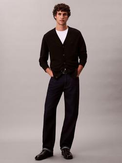 Calvin Klein Merino Wool Cardigan, Black
