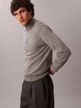 Calvin Klein Monogram Half Zip Cotton Jumper