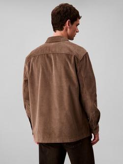 Calvin Klein Cotton Corduroy Regular Fit Overshirt - view 2, Morel