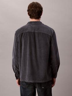 Calvin Klein Cotton Corduroy Regular Fit Overshirt - view 2, Harlem Night Blue