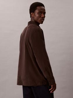 Calvin Klein Cotton Regular Fit Corduroy Shirt, Chocolate Torte - view 2, Chocolate Torte