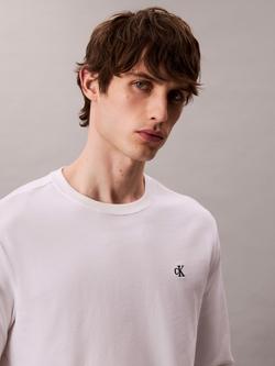 Calvin Klein Relaxed Fit Long Sleeve Monogram Cotton T-Shirt - view 2, Bright White