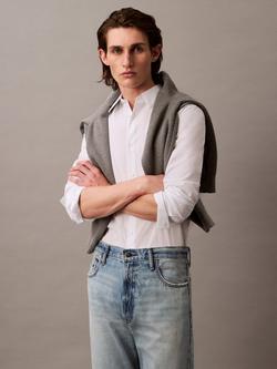 Calvin Klein Monogram Cotton Blend Shirt, Brilliant White