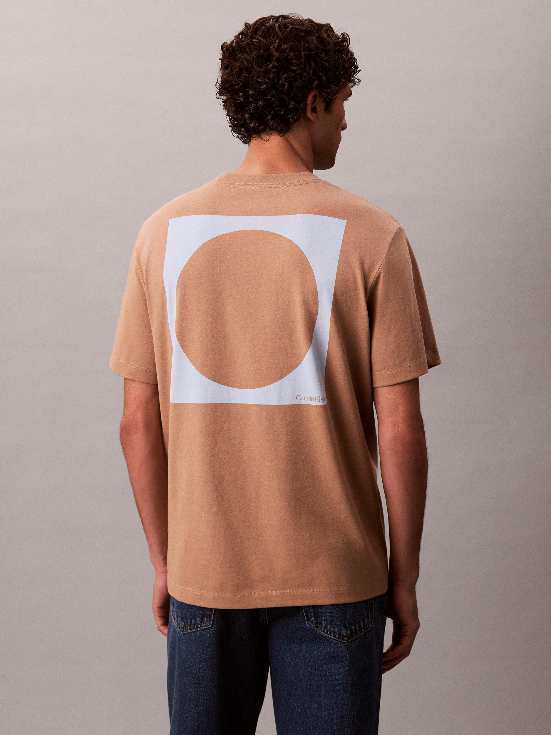 Product image 2 of 6, which shows Calvin Klein Cotton Regular Fit Circle Graphic T-Shirt, Stonehenge, S