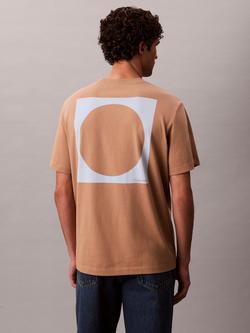 Calvin Klein Cotton Regular Fit Circle Graphic T-Shirt - view 2, Stonehenge