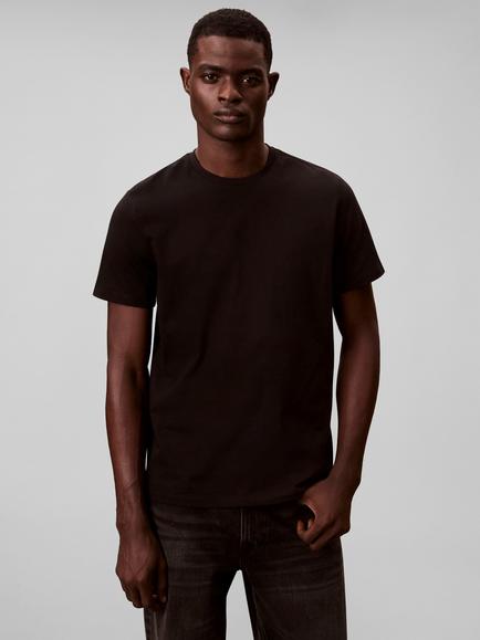 Calvin Klein Cotton Regular Fit Monogram Logo T-Shirt, Black