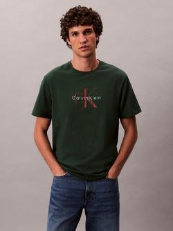 Calvin Klein Monogram Cotton T-Shirt, Sycamore