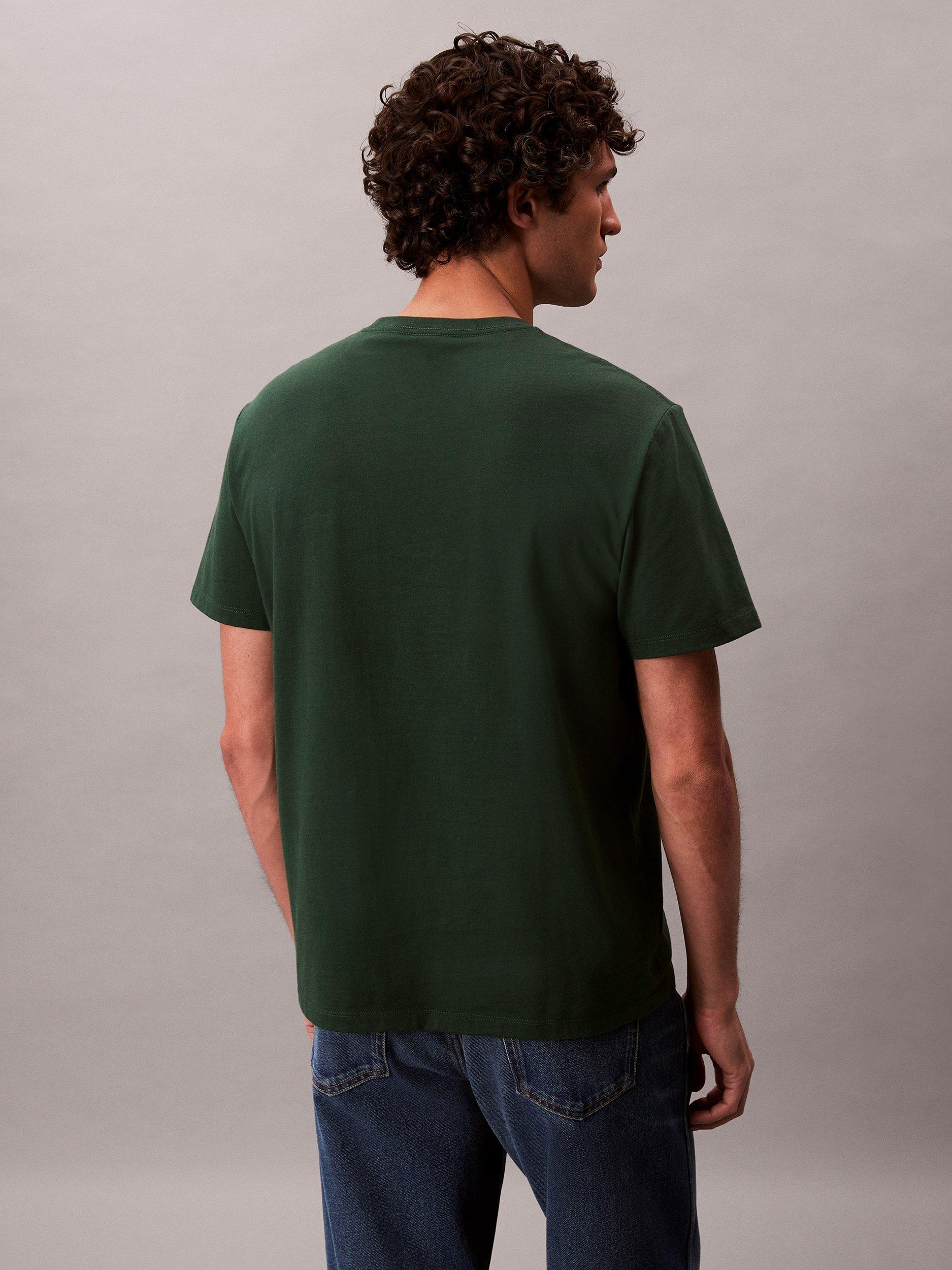 Product image 5 of 6, which shows Calvin Klein Monogram Cotton T-Shirt, Sycamore, S