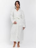 Loungeable Lemon Print Waffle Dressing Gown, Yellow