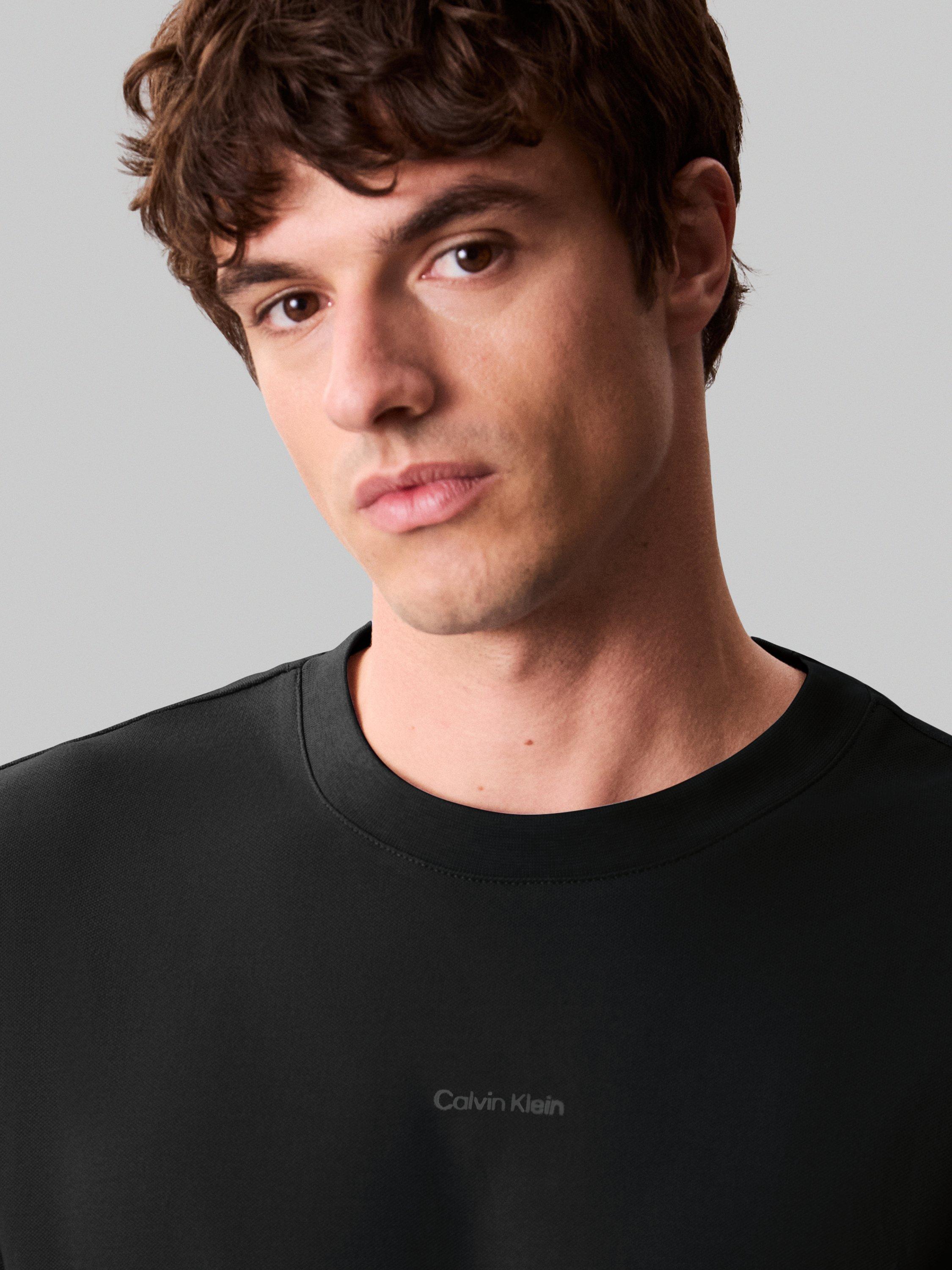 Product image 3 of 5, which shows Calvin Klein Jersey Stretch Cotton T-Shirt, Black, XS