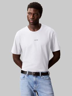 Calvin Klein Logo Jersey T-Shirt, Bright White, Bright White