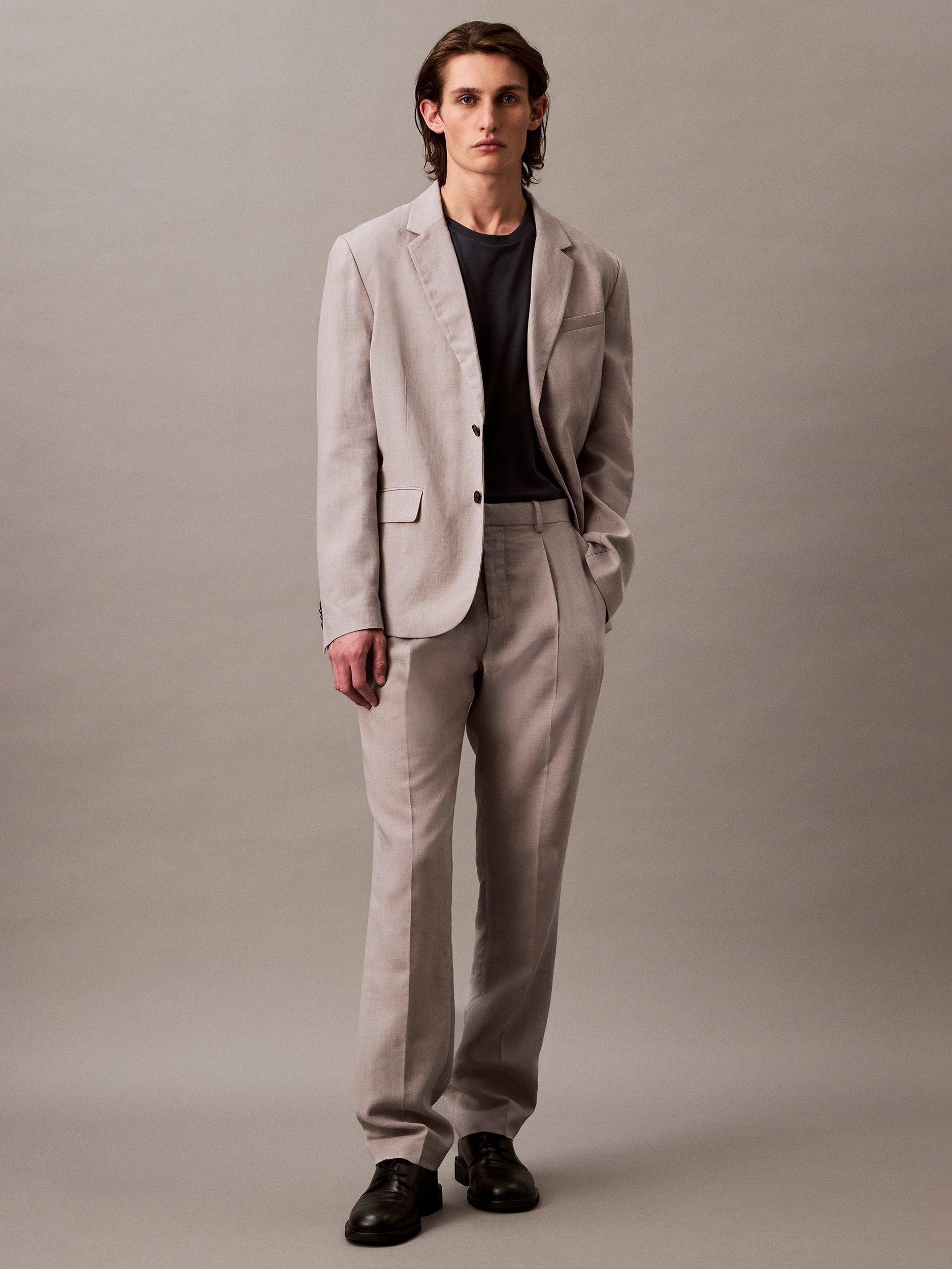 Product image 4 of 6, which shows Calvin Klein Supima Cotton Interlock T-Shirt, Dark Sapphire, XS