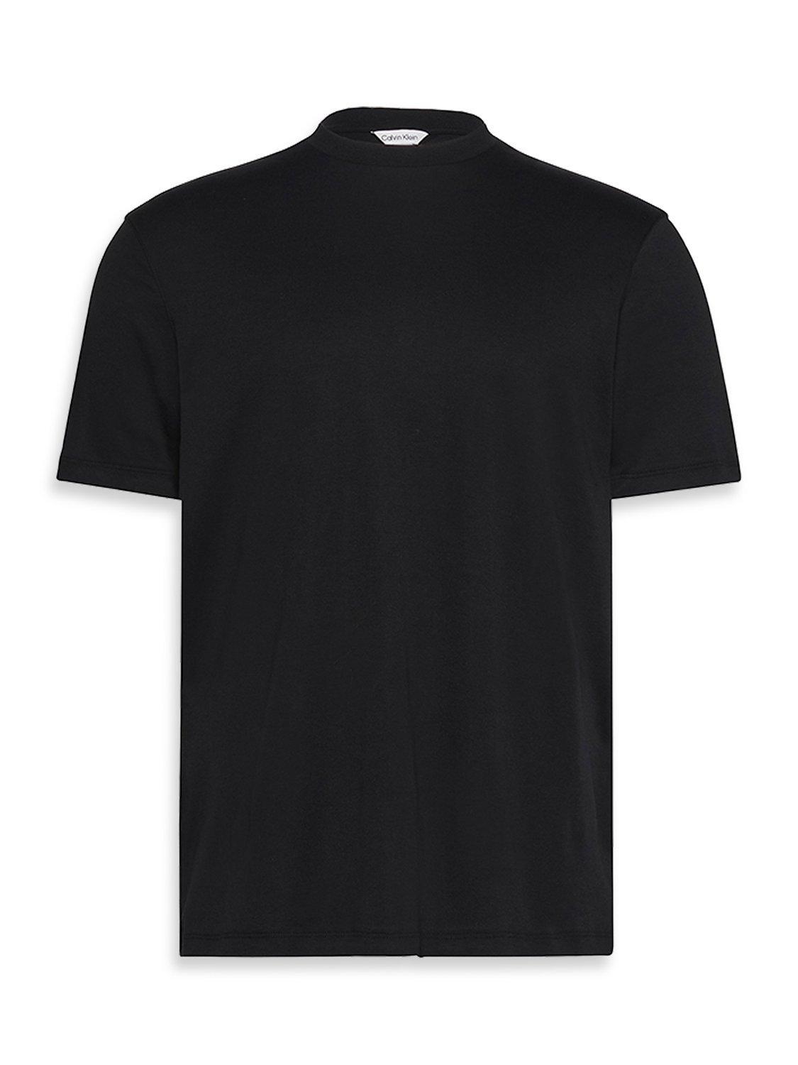 Product image 6 of 6, which shows Calvin Klein Supima Cotton Interlock T-Shirt, Black, XS