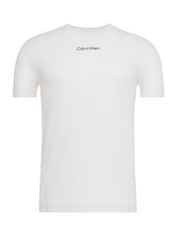 Calvin Klein CK Sport Breathable Quick Dry Gym T-Shirt, Classic White