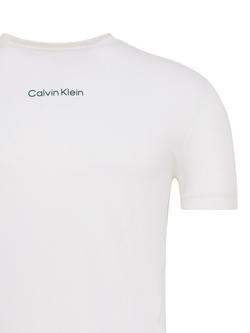 Calvin Klein CK Sport Breathable Quick Dry Gym T-Shirt - view 2, Classic White