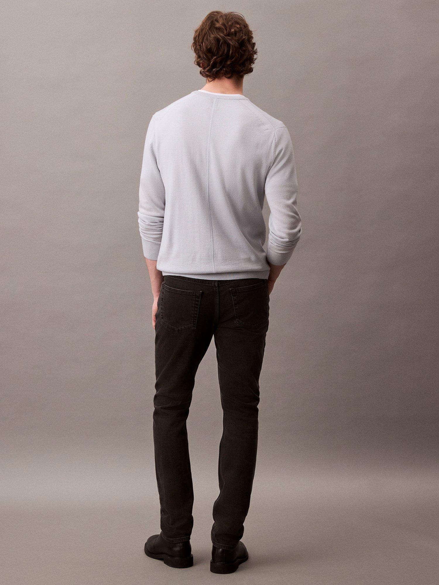 Product image 2 of 7, which shows Calvin Klein Slim Fit Mid Rise Jeans, Ck Essential Black, 28S