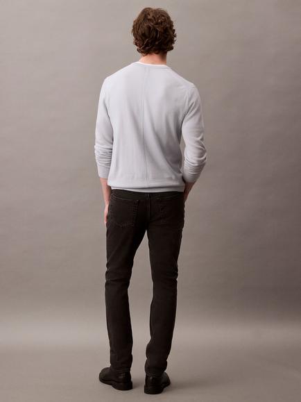 Calvin Klein Slim Fit Mid Rise Jeans - view 2, Ck Essential Black