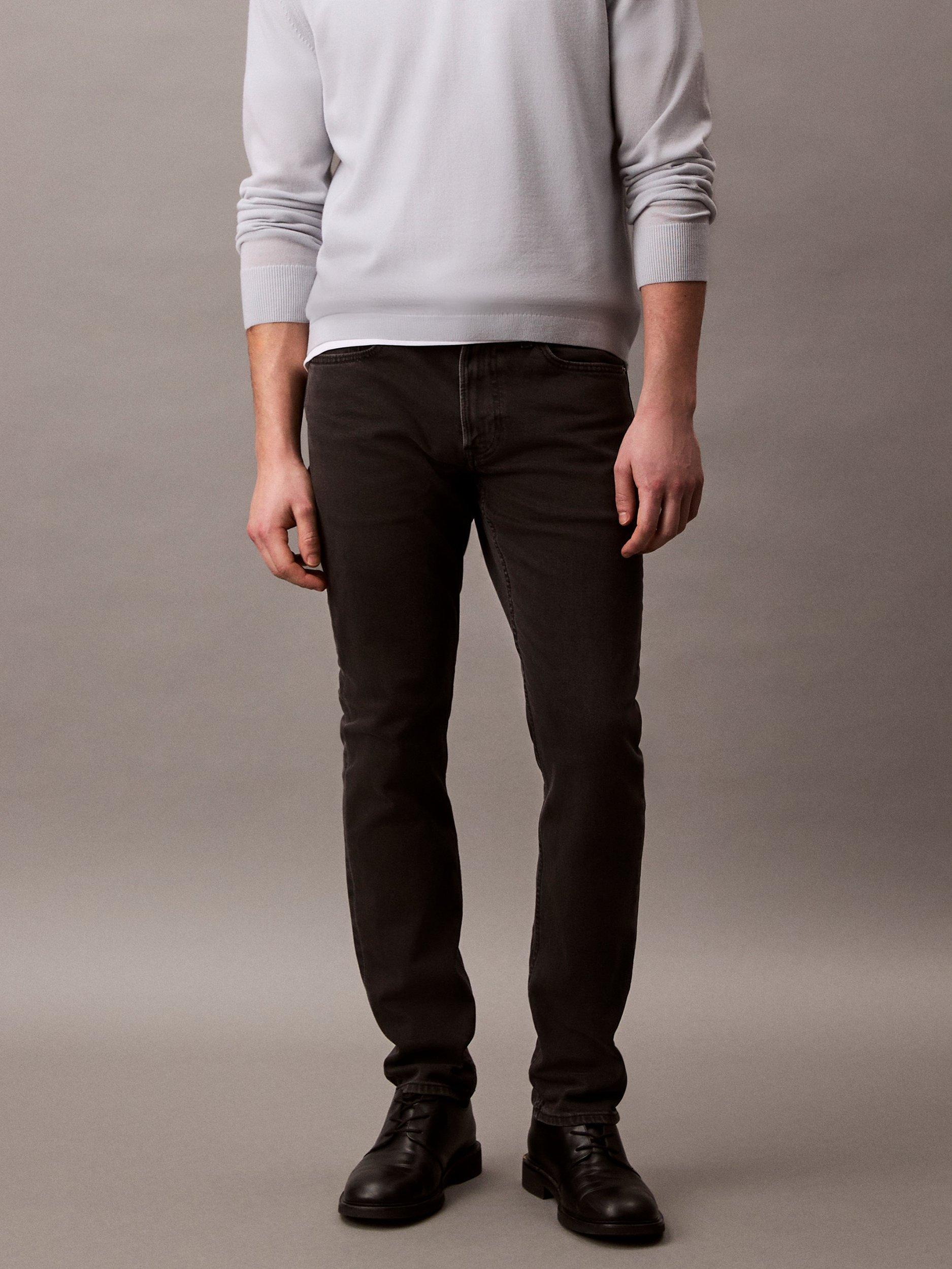 Product image 5 of 7, which shows Calvin Klein Slim Fit Mid Rise Jeans, Ck Essential Black, 28S