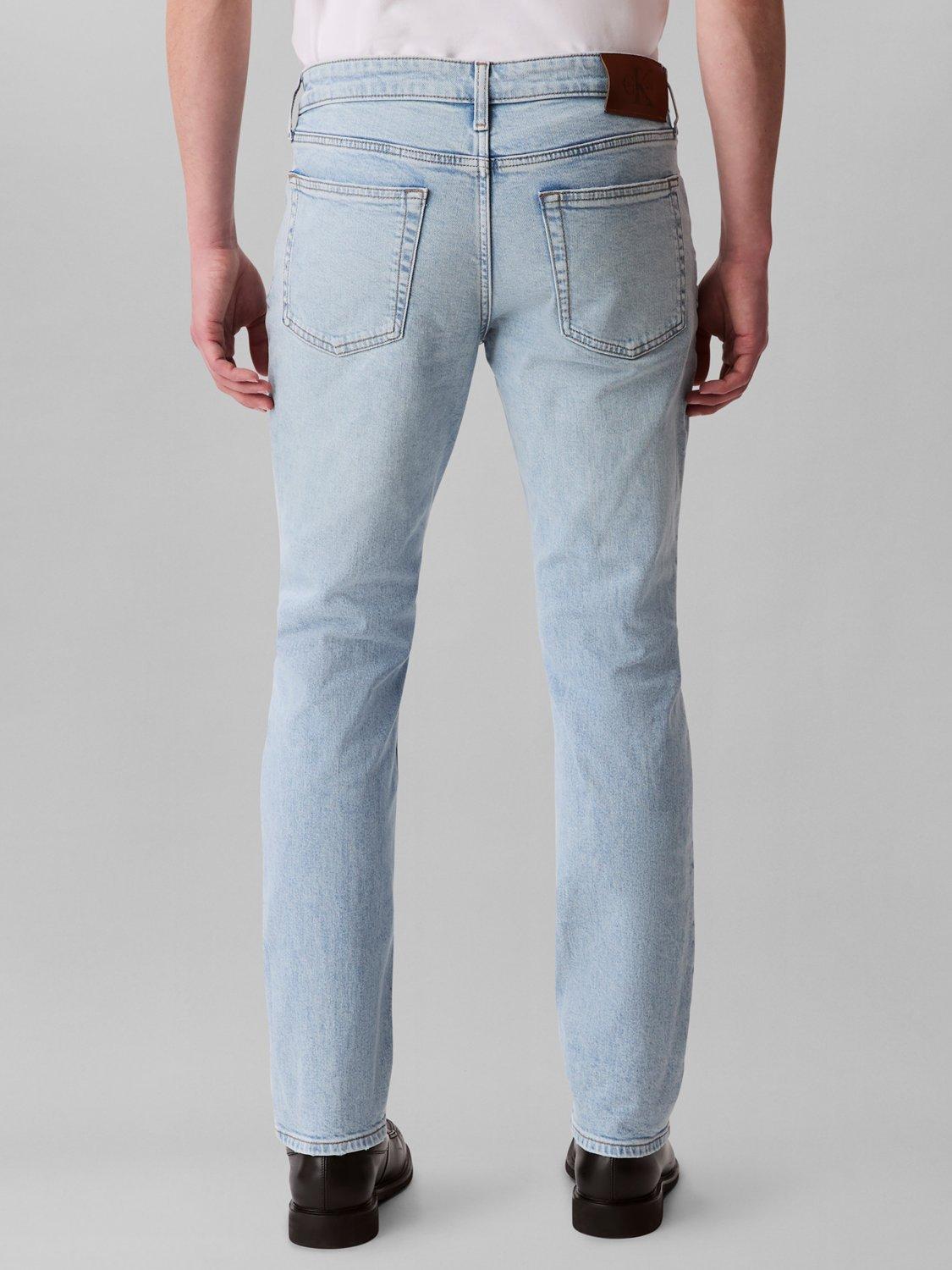 Product image 2 of 6, which shows Calvin Klein Slim Fit Mid Rise Jeans, Marbled Beacon, 28S