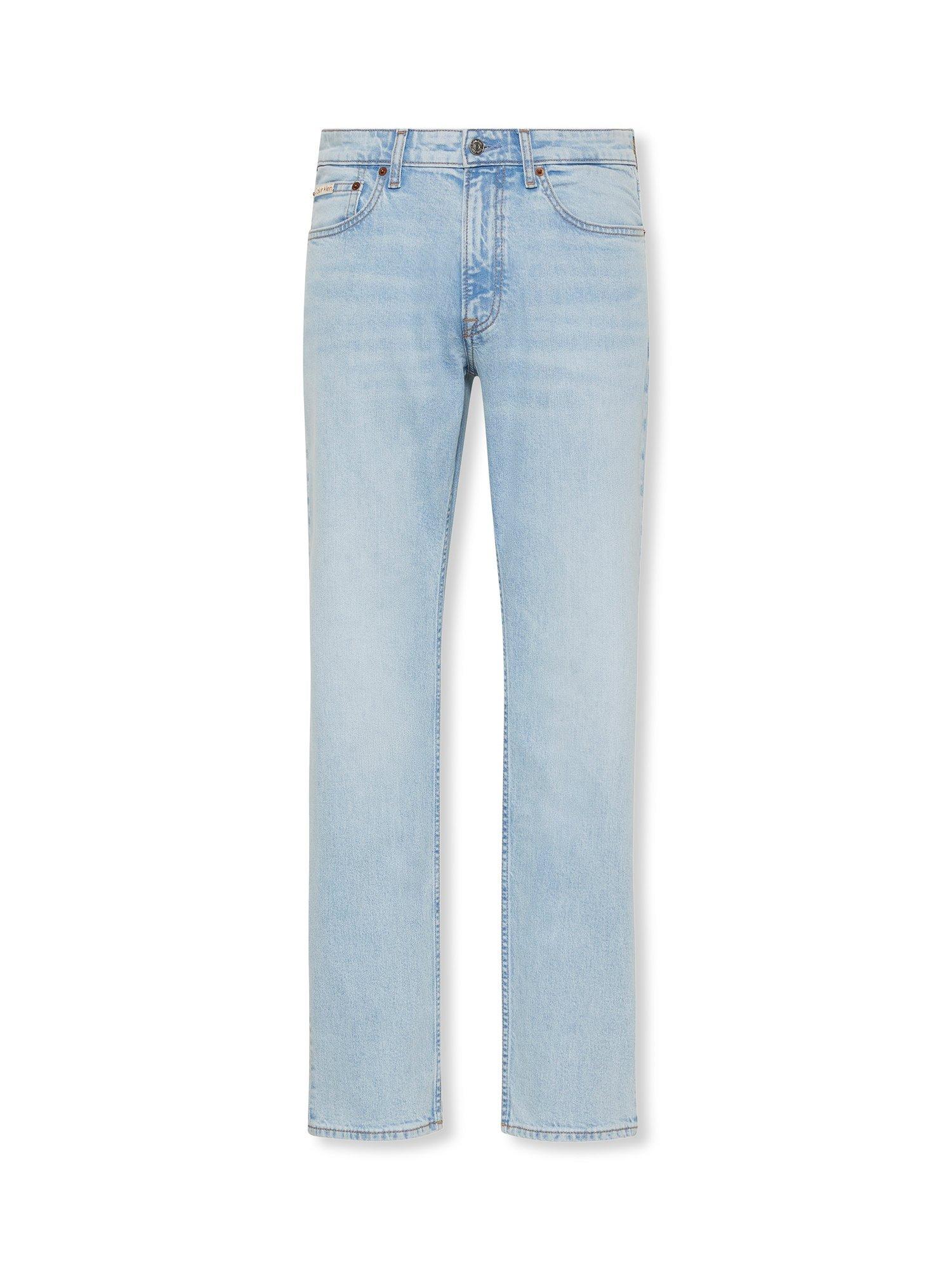 Product image 6 of 6, which shows Calvin Klein Slim Fit Mid Rise Jeans, Marbled Beacon, 28S