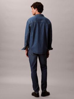 Calvin Klein Slim Fit Tapered Mid Rise Jeans, Sahara Sand - view 2, Sahara Sand