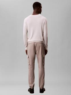 Calvin Klein Cotton Blend Skinny Cargo Trousers - view 2, Natural Taupe