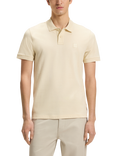 BOSS Cotton Blend Short Sleeve Polo Shirt, Open Yellow