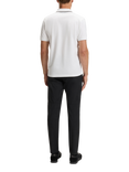 BOSS Cotton Blend Short Sleeve Zip Neck Polo Shirt