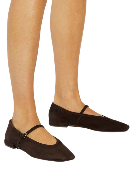 Dune London Hearthrob Suede Mary Janes - view 2, Brown