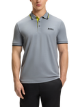 BOSS Cotton Blend Regular Fit Short Sleeve Polo Shirt