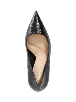 Dune London Assured High Heel Pointed Toe Leather Court Shoes - view 2, Black
