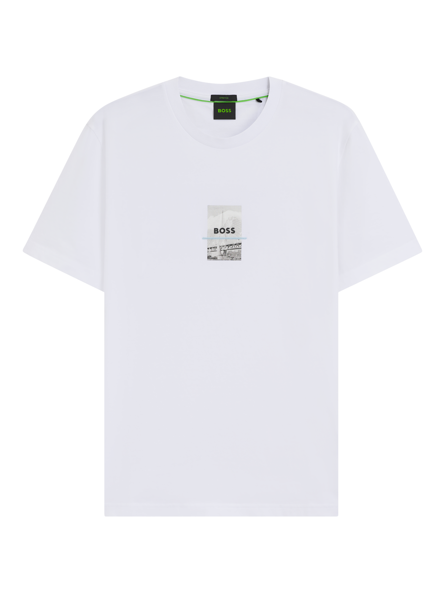 Product image 4 of 5, which shows BOSS Cotton Blend Short Sleeve Graphic T-Shirt, White, M