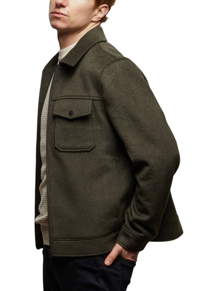 Guards London Stelle Trucker Jacket - view 2, Olive Green