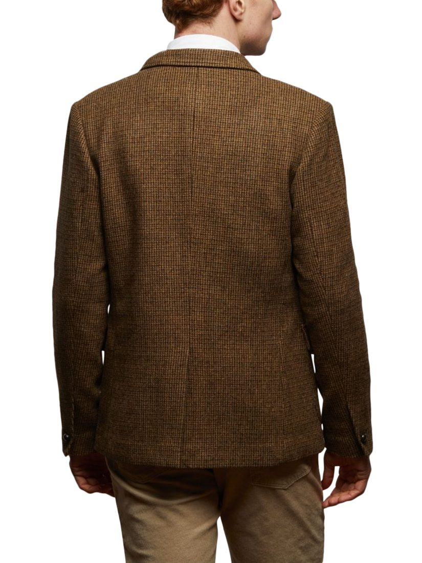 Product image 3 of 6, which shows Guards London Allenby Wool Tweed Blazer, Chest Brown, 36R