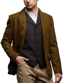 Guards London Allenby Wool Tweed Blazer, Light Brown, Light Brown