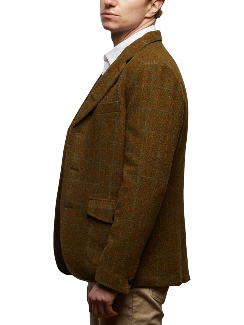 Product image 3 of 6, which shows Guards London Allenby Wool Tweed Blazer, Light Brown, 36R