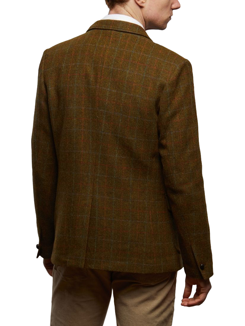 Product image 4 of 6, which shows Guards London Allenby Wool Tweed Blazer, Light Brown, 36R
