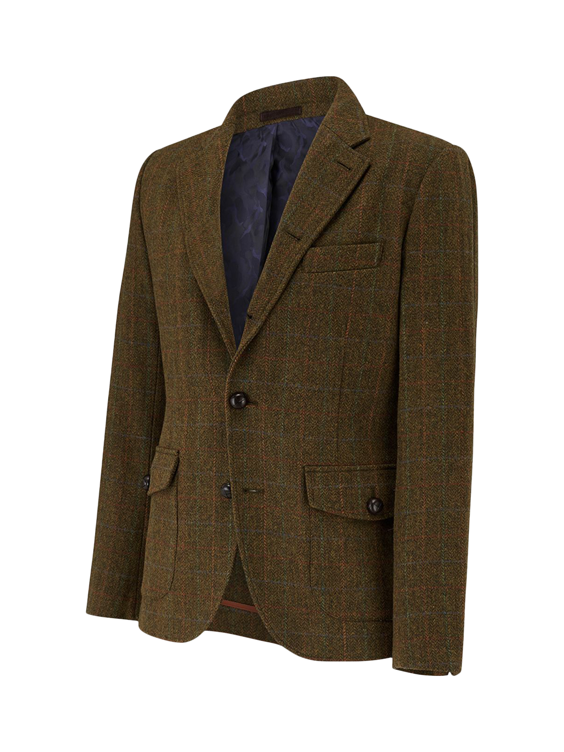 Product image 5 of 6, which shows Guards London Allenby Wool Tweed Blazer, Light Brown, 36R