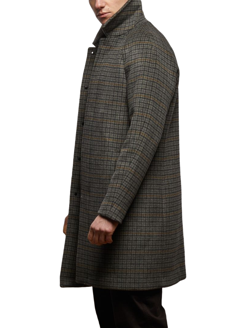 Product image 2 of 7, which shows Guards London Coldstream Brushed Wool Blend Coat, Mid Grey, 36R