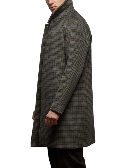 Guards London Coldstream Brushed Wool Blend Coat, Mid Grey - view 2, Mid Grey
