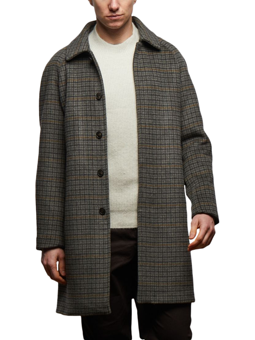 Product image 3 of 7, which shows Guards London Coldstream Brushed Wool Blend Coat, Mid Grey, 36R
