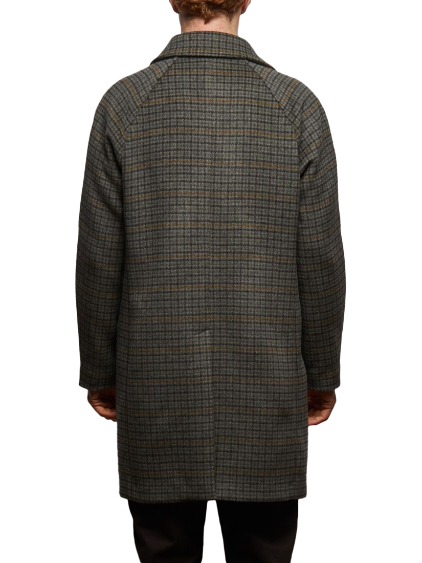 Product image 4 of 7, which shows Guards London Coldstream Brushed Wool Blend Coat, Mid Grey, 36R