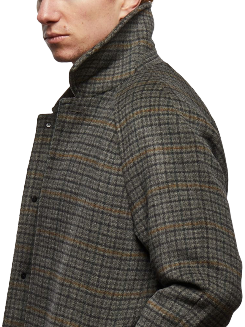 Product image 5 of 7, which shows Guards London Coldstream Brushed Wool Blend Coat, Mid Grey, 36R