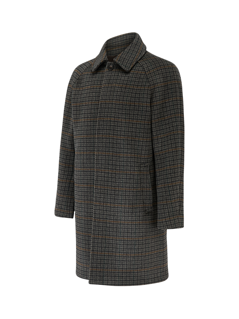 Product image 6 of 7, which shows Guards London Coldstream Brushed Wool Blend Coat, Mid Grey, 36R