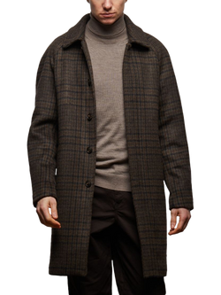 Guards London Coldstream Brushed Wool Blend Coat, Brown, Brown