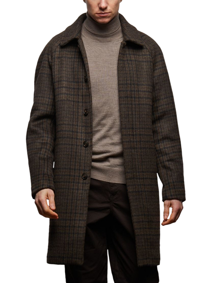 Guards London Coldstream Brushed Wool Blend Coat, Brown, Brown