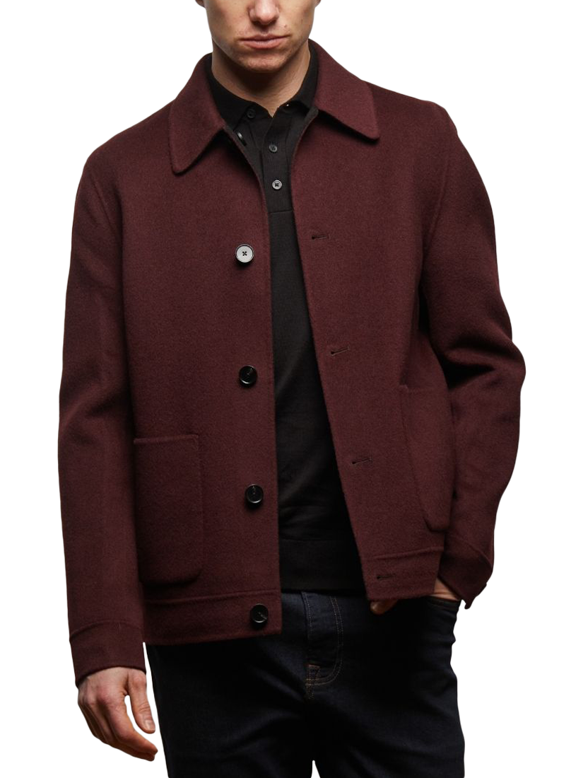 Product image 1 of 10, which shows Guards London Irish Two-In-One Harrington Jacket, Wine Black, XS Reg